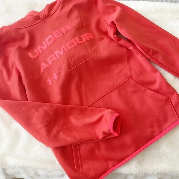 Under Armour kids red logo hoodie youth large - Picture 1 of 5